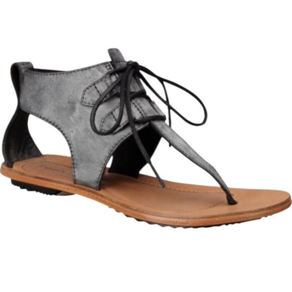 Sorel Shoes - *SOREL Summer Boot Sandal Womens 10 Gray Distressed Leather Gladiator Festival